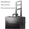 GRRICEPL Rolling Makeup Train Case with Drawers Travelling Trolley Box, Professional Cosmetic Cases, with Lock Wheels (Color : Green, Size : 40x24x70cm) view 3