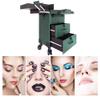 GRRICEPL Rolling Makeup Train Case with Drawers Travelling Trolley Box, Professional Cosmetic Cases, with Lock Wheels (Color : Black, Size : 40x24x70cm) view 2
