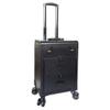 GRRICEPL Rolling Makeup Train Case with Drawers Travelling Trolley Box, Beauty Nails Case, Retractable Handle 360Universal Wheels (Color : Black, Size : 35x23x59.5cm) view 1