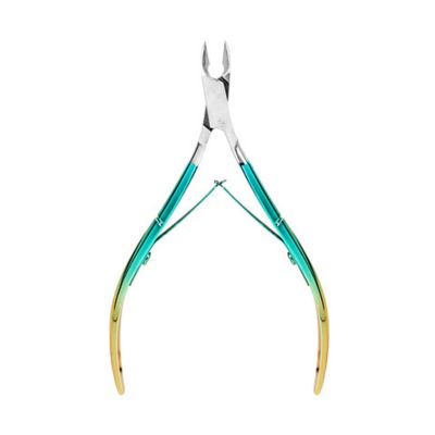 YSJJZRL Cuticle Trimmer Sharp Cuticle Nippers Scissors Stainless Steel Clippers Cutter Pedicure Manicure Nail Tool (greenish-gold)