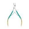 YSJJZRL Cuticle Trimmer Sharp Cuticle Nippers Scissors Stainless Steel Clippers Cutter Pedicure Manicure Nail Tool (greenish-gold) view 1