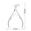 YSJJZRL Cuticle Trimmer Sharp Cuticle Nippers Scissors Stainless Steel Clippers Cutter Pedicure Manicure Nail Tool (Rose Gold) view 2