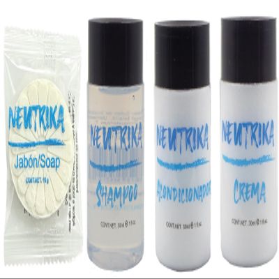 HOTEL AMENITIES SOAP 15g | SHAMPOO 30ml | HAIR CONDITIONER 30ML | BODY LOTION 30ml | ECO LINE 200 PIECES | Travel size | Free parabens | Total products 200 pieces