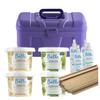 Depil Bella Hair Removal Bundle - 2 White Chocolate & 2 Green Microwave Hard Wax | 100 Wooden Sticks | 2 Pre-Waxing Astringent 60 ml | 2 Wax-Off Oil 60 ml | Convenient Storage Case view 1