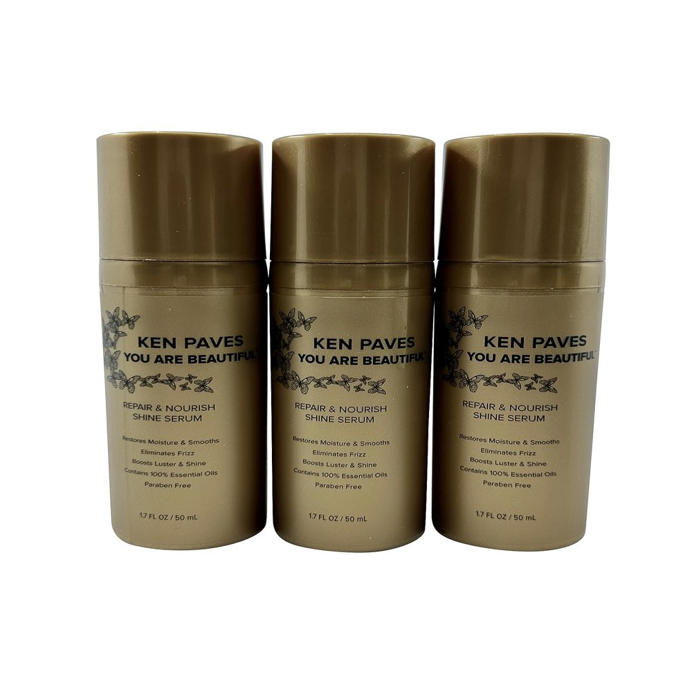 Ken Paves You are Beautiful Repair & Nourish Shine Serum 1.7 OZ Set of 3