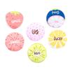 FRCOLOR 6pcs Elastic Bathing Caps Shower Caps for Hair Care Cooking Home Cleaning Lightweight Comfortable Fruit Pattern Design for Travel Random Style view 1
