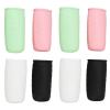 8 Piece Elastic Sleeves Toiletry Covers, Leak Proof Silicone Bottle Covers Elastic Sleeves for Travel Toiletries Body Wash and Shampoo view 1