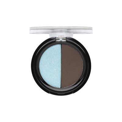 aden Shine Eyeshadow Powder Duo (03 - Blue/Dark Grey)