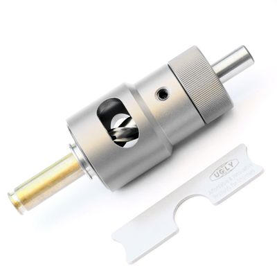 Deraco Engineering Ugly SRT Shoulder Referenced Brass Case Trimmer - Simple, Precise, and Fast (NO.33 Collet ONLY (7mm REM SAUM))