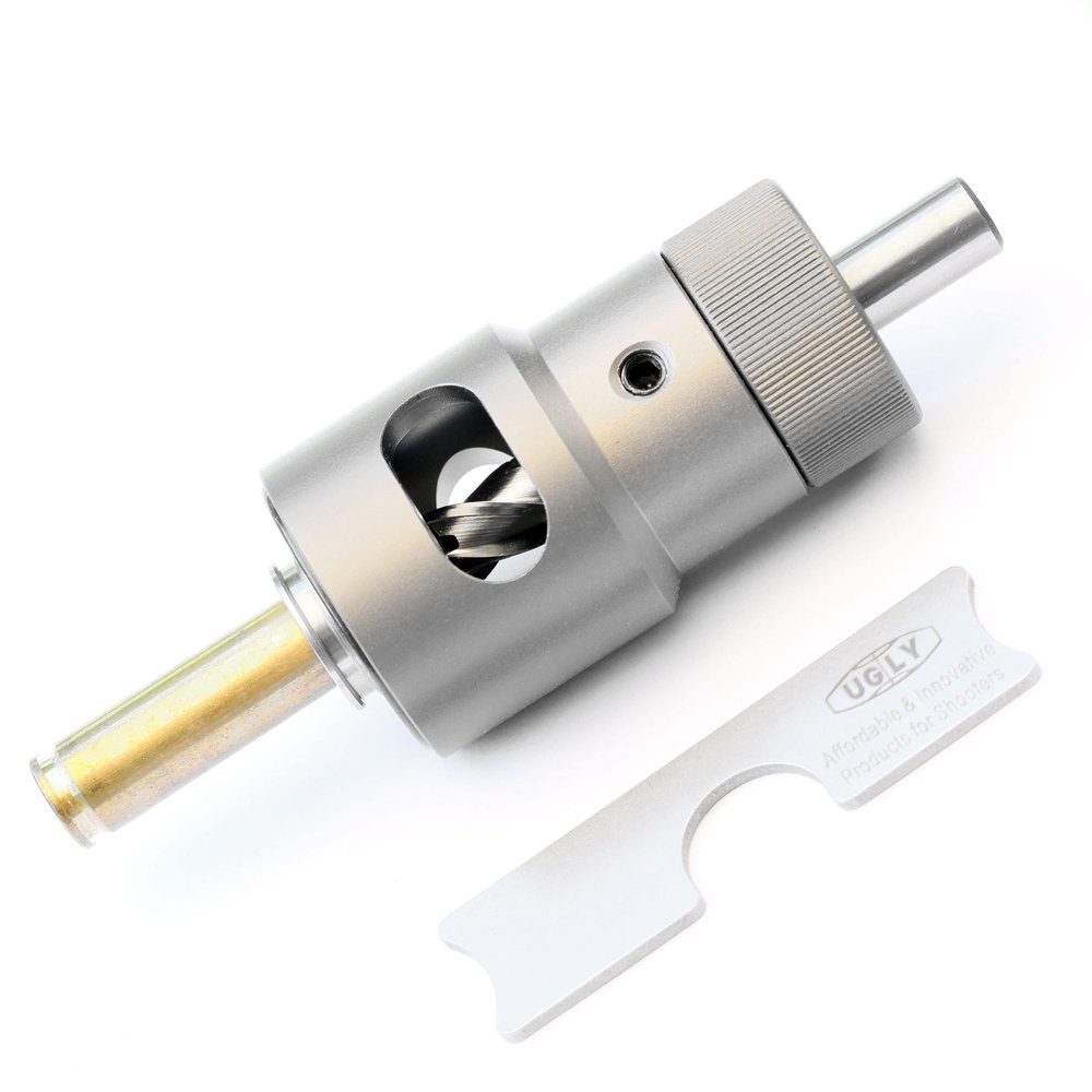 Deraco Engineering Ugly SRT Shoulder Referenced Brass Case Trimmer - Simple, Precise, and Fast (NO.33 Collet ONLY (7mm REM SAUM))