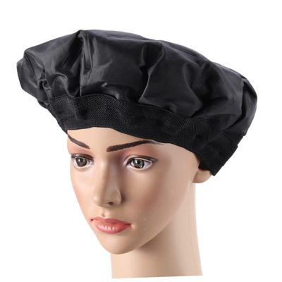 Beaupretty Microwavable Thermal Hair Heat Cap Deep Conditioning Gel Steamer for Hair Treatment and Styling Black Heating Cap for