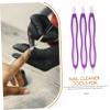FRCOLOR 3pcs Stainless Steel Dead Skin Fork Multi-Functional Nail Art Tool for Cuticle Removal and Manicure for Salon and Home Use view 4