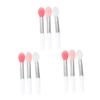 FRCOLOR 27pcs Silicone Lip Makeup Brush Pink Blending Brush Jelly Lipstick Applicator Lip Mask Foundation Concealer for Travel Birthday view 1