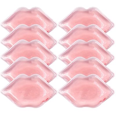 (10 PCS) Lip Ice Pack Ice Compress After Lip ice Treatment, Reusable ice pad for Cosmetic, Lip Shape ice Pack to Relieve Pain and Relax Lips, Anti-Aging Lip Care ice Pack to Reduce Lip Swelling