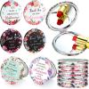 Pinkunn 24 Pcs Thank You Teacher Gifts Inspirational Compact Mirror Appreciation Gift Handheld Double Sided Magnifying Round Portable Pocket Small Travel Makeup Purse Mirror for Women Girl Coworker view 1