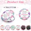 Pinkunn 24 Pcs Thank You Teacher Gifts Inspirational Compact Mirror Appreciation Gift Handheld Double Sided Magnifying Round Portable Pocket Small Travel Makeup Purse Mirror for Women Girl Coworker view 3