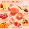 ANAI RUI Lip Scrub & Mask Set, Lip Scrubber Exfoliator, Lip Sugar Scrub, Lip Sleeping Mask, Moisturizering for Dry, Chapped, Dark Lips, Overnight Lip Mask, Peach view 2