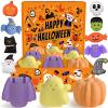 9 Pack Halloween Bath Bombs for Kids, Halloween Bubble Kids Bath Bombs with Surprise Toy Inside, Halloween Treat Bags Gifts for Kids Girls Boys view 1