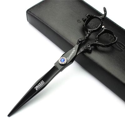 6/7/8 Inch Japan Popular Hairdressing Scissors Studio Professional Modeling Tools Hair Scissors + Modelling Scissors Set (9 Inch Flat Scissors)