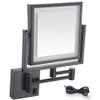 AMHIL Portable Led Makeup Mirror Illuminated with Light Led Vanity Mirror 5X Magnifying Mirror Two Sided Shaving Mirrors Touch Screen Bathroom Mirror Free Standing with Storage Box view 1