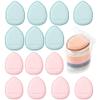 14pcs Finger Puff, Mini Makeup Puff,Super Soft Beauty Makeup Tools, Suitable For Foundation, Concealer, Repair Cream, Eye Shadow, Wet Dry, with Storage Box view 1