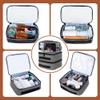 BAFASO Large Travel Toiletry Bag with 4 Removable Pouches, Multifunctional Makeup Bag Hair Bag for Toiletry and Makeup Supplies, Gray view 3