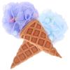 2pcs Household Loofah Sponges Adorable Shower Loofahs Mesh Bath Puff Body Scrubber Exfoliating Sponge Women view 1