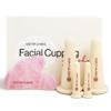Rena Chris Facial Cupping Set & Gua Sha Facial Tool - Silicone Cupping Set & Rose Quartz Gua Sha Stone - Face Cupping Therapy Set for Natural Skin Care, Puffiness, Lip Plumping(Pink) view 1