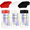 Mysense Clown Makeup Kit,Black White Red Face Body Hair Paint Stick,Water Based Temporary Hair Color,Non-toxic Cream Facepaint for Adults and Children Halloween SFX Zombie Vampire Skeleton Cosplay view 1