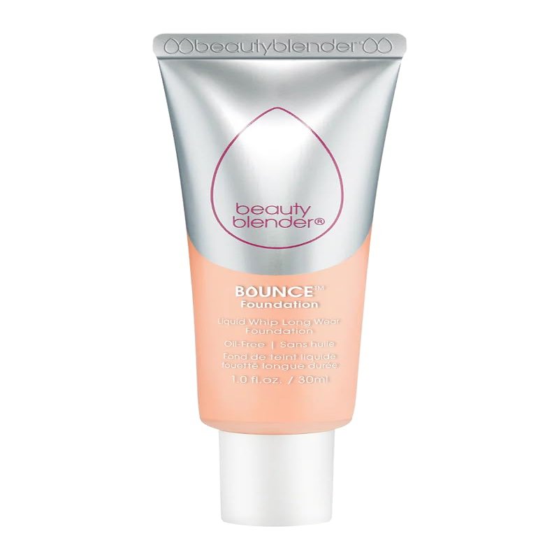 Beautyblender Bounce Liquid Whip Long Wear Foundation, Full Coverage Natural Matte Makeup Foundation, Oil Free 24 Hour Wear, 1.60 W Light Peach