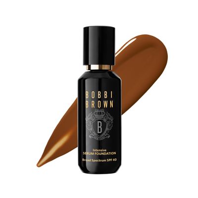 Bobbi Brown Intensive Serum Foundation SPF 40/30 | Radiance-Boosting, Skincare-Infused Serum Foundation for Seamless Coverage, 1 Fl Oz, Walnut W-098