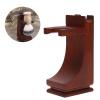 Wood Shave Stand razor and brush stand Strong Practicality Anti Slip Base Shave Stand Strong Stable To Use Wine Red for Bathroom Belleza view 4