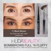 HUDA BEAUTY #BombBrows Full n Fluffy Volumizing Fiber Gel Black Brown view 2