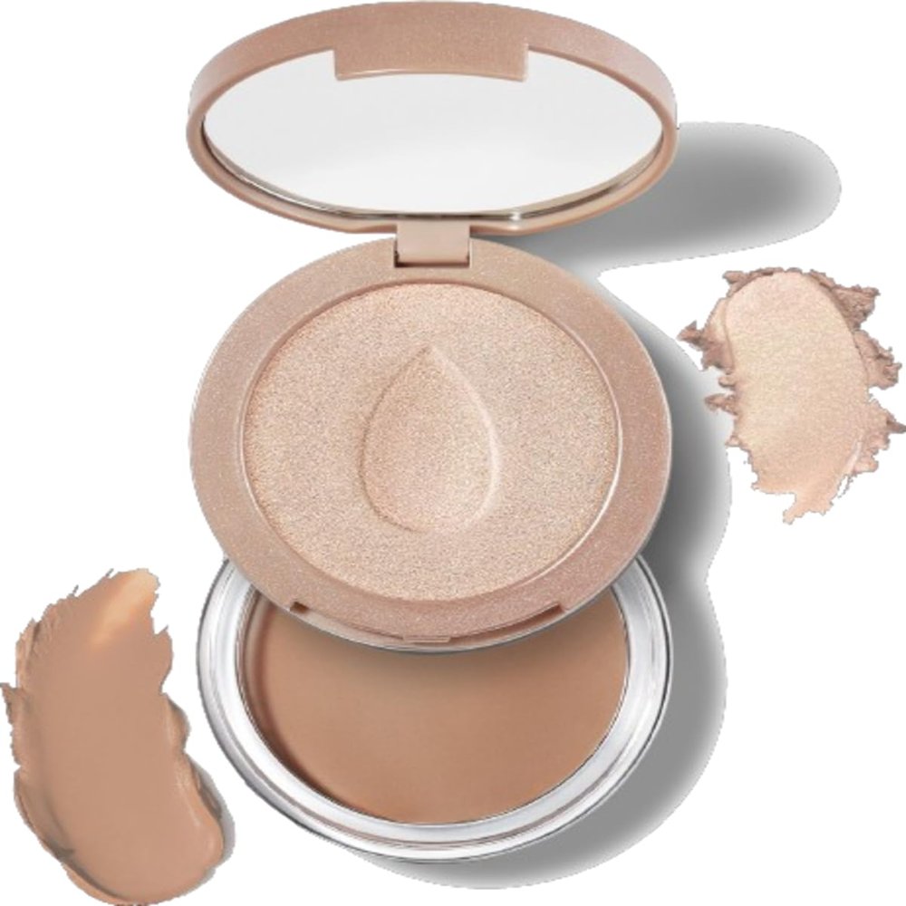 Beautyblender Bounce Magic Fit Creamy Bronzer & Highlighter Duo - Pearl/Buff