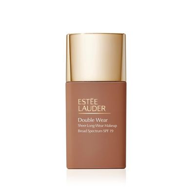 Este Lauder Double Wear Sheer Matte Foundation SPF 19 | 12-Hour Wear, 1.0 Fl Oz, 6C1 Rich Cocoa