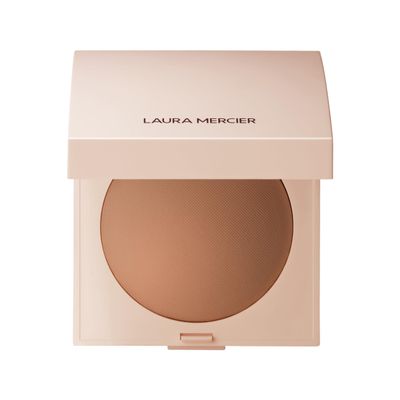 Laura Mercier Real Flawless Luminous Perfecting Talc-Free Pressed Finishing Powder, Creamy Formula, Light Coverage, Natural Luminous Finish, Enlivens Skin, Adds Dimension, Translucent Deep