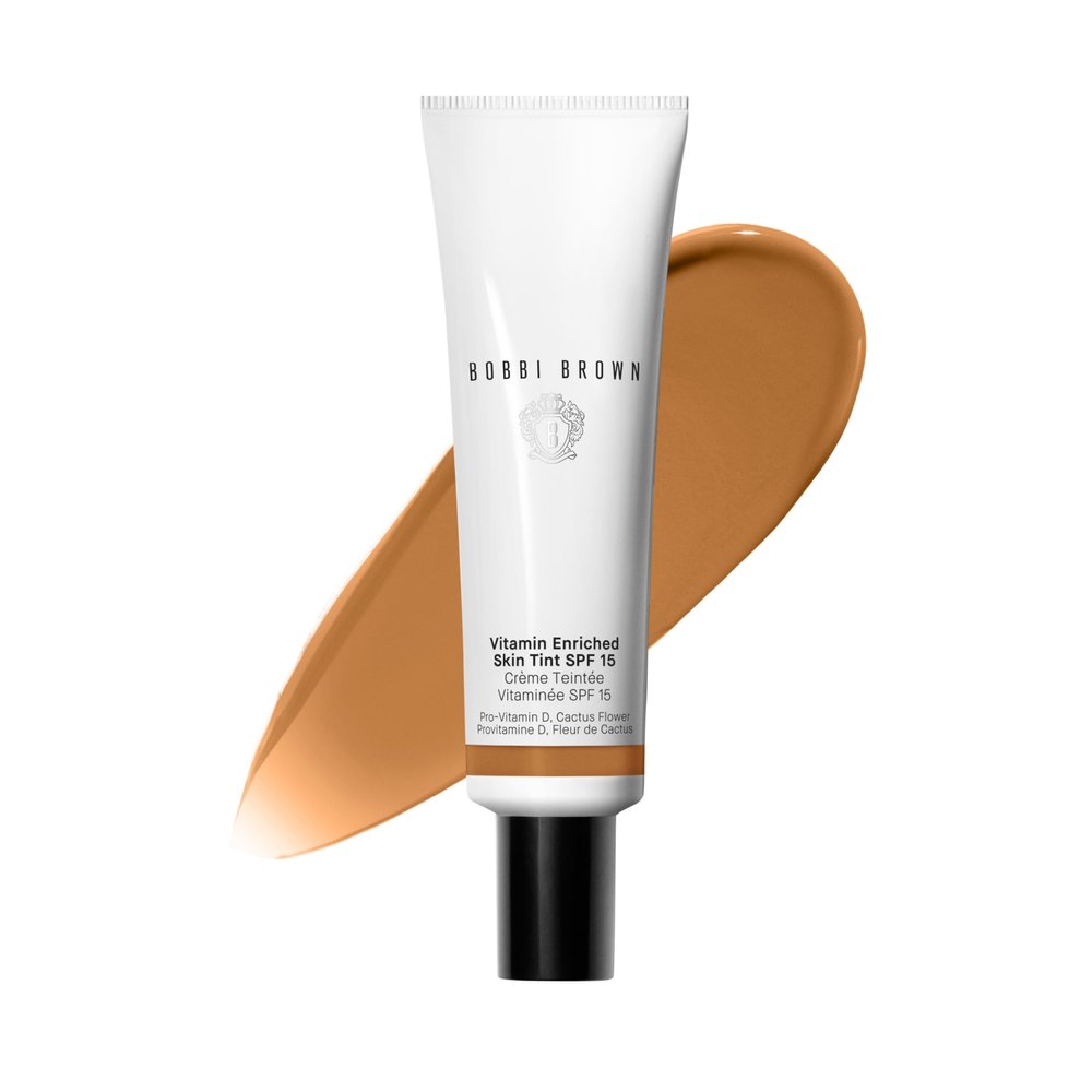 Bobbi Brown Vitamin Enriched Skin Tint SPF 15 | Broad Spectrum SPF Skin Tint | Hydrating Tinted Moisturizer | Vitamins B, C, & E, 1.7 Fl Oz, Deep 1
