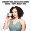 Curldaze Glossy Shine Gel with Kukui Oil, Vitamins A, C, & E, Defines Curls in Twist-Outs, Braid-Outs, Wash & Gos, Controls Frizz & Edges, Shines, Moisturizes, Protects & Renews Dry or Damaged Hair view 3