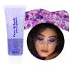 DAGEDA Body Glitter Gel, Face Glitters Body Gel Sequins Shimmer Liquid Eyeshadow, Chunky Glitter for Face Hair Nails, Holographic Cosmetic Laser Powder Festival Glitter Makeup1.7oz (Violet) view 1