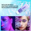 DAGEDA Body Glitter Gel, Face Glitters Body Gel Sequins Shimmer Liquid Eyeshadow, Chunky Glitter for Face Hair Nails, Holographic Cosmetic Laser Powder Festival Glitter Makeup1.7oz (Violet) view 3