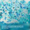 DAGEDA Body Glitter Gel, Face Glitters Body Gel Sequins Shimmer Liquid Eyeshadow, Chunky Glitter for Face Hair Nails, Holographic Cosmetic Laser Powder Festival Glitter Makeup 1.7oz (Lake Blue) view 2