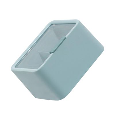 Zerodeko Cotton Pads Holder and Cotton Swab Dispenser Makeup Sponge Organizer Lid Space-saving Bathroom Storage for Cosmetic Pads and Swabs Modern Design for Home Use