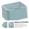 Zerodeko Cotton Pads Holder and Cotton Swab Dispenser Makeup Sponge Organizer Lid Space-saving Bathroom Storage for Cosmetic Pads and Swabs Modern Design for Home Use view 2