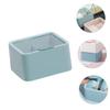 Zerodeko Cotton Pads Holder and Cotton Swab Dispenser Makeup Sponge Organizer Lid Space-saving Bathroom Storage for Cosmetic Pads and Swabs Modern Design for Home Use view 3