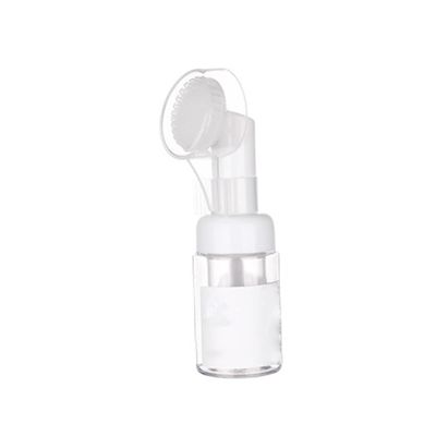 1PC Empty Facial Cleansing Bubble Foam Containers Foaming Soap Dispensers Pump Bottles with Silicone Brush Bottling (30ML)