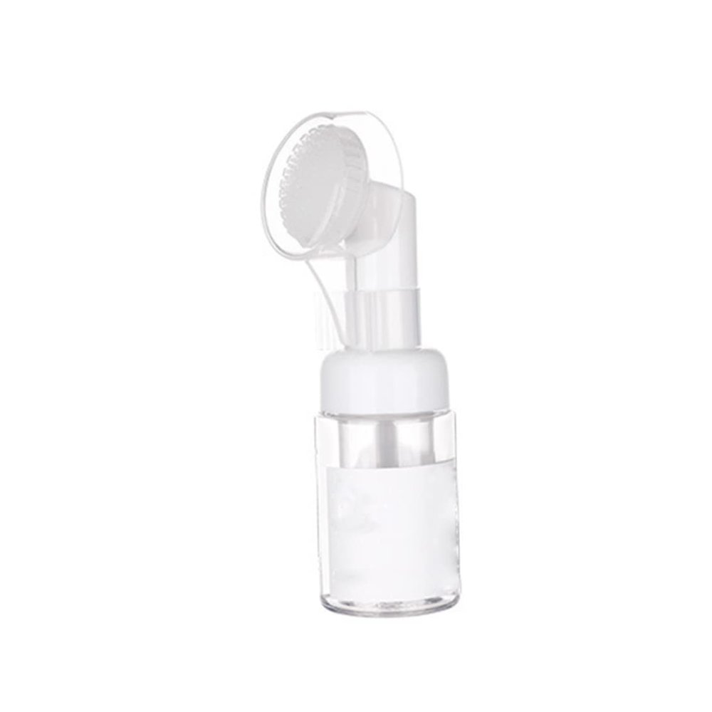 1PC Empty Facial Cleansing Bubble Foam Containers Foaming Soap Dispensers Pump Bottles with Silicone Brush Bottling (30ML)
