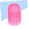 FRCOLOR 1pc Makeup Brush Cleaning Plate Scrubber Dish for Washing Random Color for Women view 2
