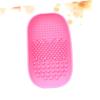 FRCOLOR 1pc Makeup Brush Cleaning Plate Scrubber Dish for Washing Random Color for Women view 3