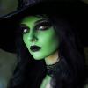 Mysense Amazon Green Face Body Paint,Halloween Elphaba Witch Gamora Costume Makeup,St Patricks Day Outfit Accessories,Water Based Washable Cream Body Paint for Adults and Children,0.6oz view 2