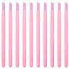 ONLYKXY 10pcs Pumice Stone Nail Cuticle Pushers Plastic Handle Trimmer Cleaning Cuticle Remover Stick Nail File Art Manicure Pedicure Tools for Nails Cuticles Fingernail Care (Pink) view 1